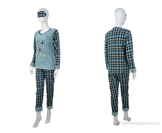 Піжама жіноча Весна/осінь 8213 green (4 шт. р.сіткаM-2XL) "Nicoletta" недорого оптом від прямого постачальника, зображення 3 Піжама жіноча Весна/осінь 8213 green (4 шт. р.сіткаM-2XL) "Nicoletta" недорого оптом від прямого постачальника, зображення 3