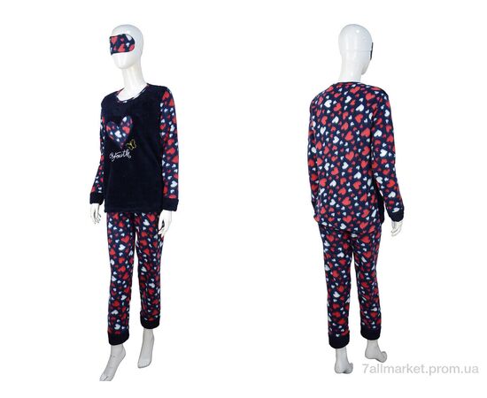 Піжама жіноча Весна/осінь 8214 navy (4 шт. р.сіткаM-2XL) "Nicoletta" недорого оптом від прямого постачальника, зображення 3 Піжама жіноча Весна/осінь 8214 navy (4 шт. р.сіткаM-2XL) "Nicoletta" недорого оптом від прямого постачальника, зображення 3