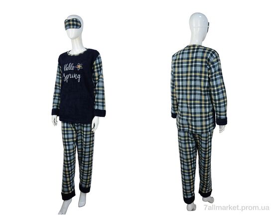 Піжама жіноча Весна/осінь 8211 grey (3 шт. р.сітка3XL-5XL) "Nicoletta" недорого оптом від прямого постачальника, зображення 3 Піжама жіноча Весна/осінь 8211 grey (3 шт. р.сітка3XL-5XL) "Nicoletta" недорого оптом від прямого постачальника, зображення 3