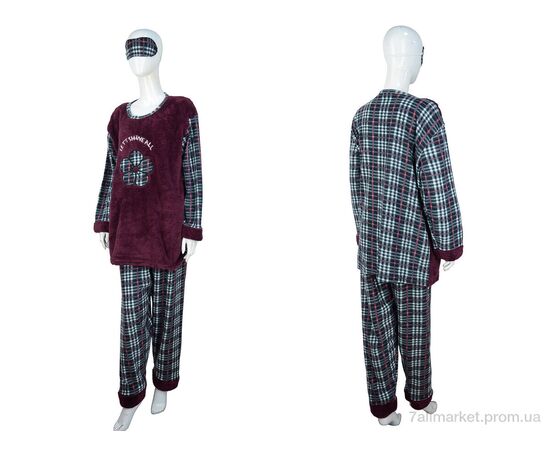 Піжама жіноча Весна/осінь 8215 grey (3 шт. р.сітка3XL-5XL) "Nicoletta" недорого оптом від прямого постачальника, зображення 3 Піжама жіноча Весна/осінь 8215 grey (3 шт. р.сітка3XL-5XL) "Nicoletta" недорого оптом від прямого постачальника, зображення 3