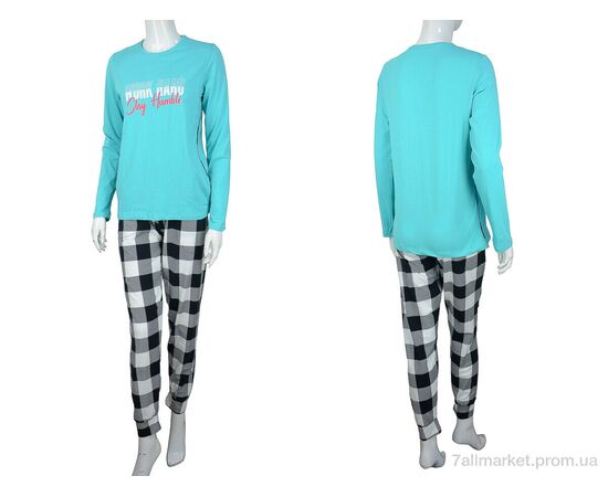 Піжама жіноча Весна/осінь 96680 l.blue (4 шт. р.сіткаS-XL) "Nicoletta" недорого оптом від прямого постачальника, зображення 3 Піжама жіноча Весна/осінь 96680 l.blue (4 шт. р.сіткаS-XL) "Nicoletta" недорого оптом від прямого постачальника, зображення 3