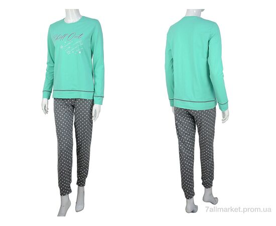 Піжама жіноча Весна/осінь 96664 green (4 шт. р.сіткаS-XL) "Nicoletta" недорого оптом від прямого постачальника, зображення 3 Піжама жіноча Весна/осінь 96664 green (4 шт. р.сіткаS-XL) "Nicoletta" недорого оптом від прямого постачальника, зображення 3