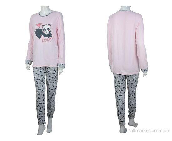 Піжама жіноча Весна/осінь 96709 pink (4 шт. р.сіткаS-XL) "Nicoletta" недорого оптом від прямого постачальника, зображення 3