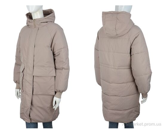 Фотография Куртка женская Зима 9233 brown (4 шт. р.сетка M-2XL) "Hope" недорого оптом от прямого поставщика, изображение 3