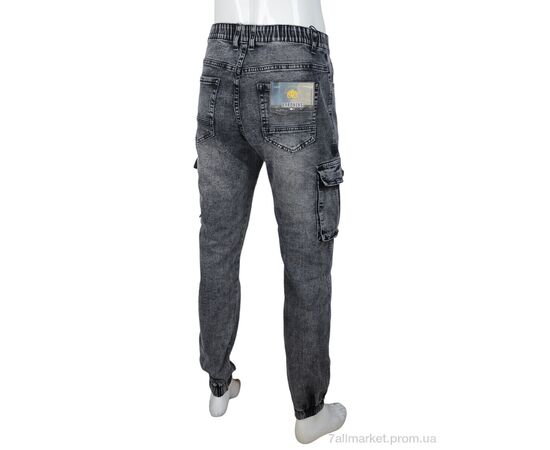Джинси чоловічі Весна/осінь 8837 grey (8 шт. р.сітка32-38) "Baron" недорого оптом від прямого постачальника, зображення 2