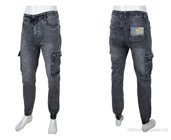 Фотография Джинсы мужские Весна/осень 8842 grey (8 шт. р.сетка 29-38) "Baron" недорого оптом от прямого поставщика, изображение 3