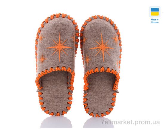 Фотография Тапки женские для дома Весна/осень 206W бежевий (9 пар р.36-41) "Active" недорого оптом от прямого поставщика, изображение 2