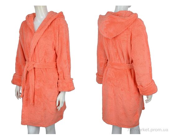 Халат жіночий Весна/осінь 04223 peach (3 шт. р.сіткаS-L) "Obuvok" недорого оптом від прямого постачальника, зображення 3