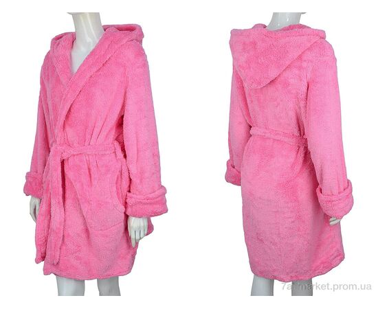 Халат жіночий Весна/осінь 04223 l.pink (2 шт. р.сіткаS-M) "Obuvok" недорого оптом від прямого постачальника, зображення 3