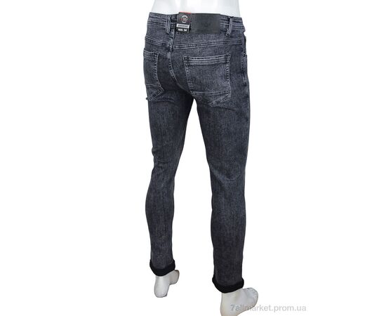 Фотография Джинсы мужские Весна/осень 7101 grey (8 шт. р.сетка 29-38) "Baron" недорого оптом от прямого поставщика, изображение 2