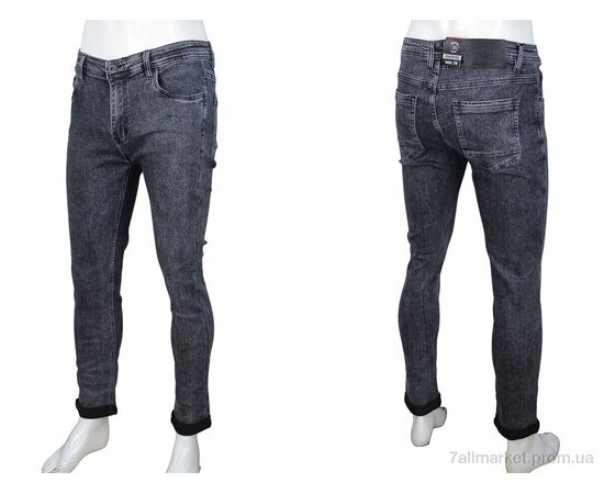 Фотография Джинсы мужские Весна/осень 7101 grey (8 шт. р.сетка 29-38) "Baron" недорого оптом от прямого поставщика, изображение 3
