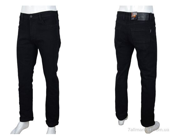 Джинси чоловічі Весна/осінь L330-2 black (8 шт. р.сітка28-36) "Baron" недорого оптом від прямого постачальника, зображення 3
