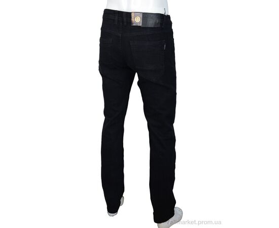 Джинси чоловічі Весна/осінь Z320-4 black (8 шт. р.сітка32-40) "Baron" недорого оптом від прямого постачальника, зображення 2