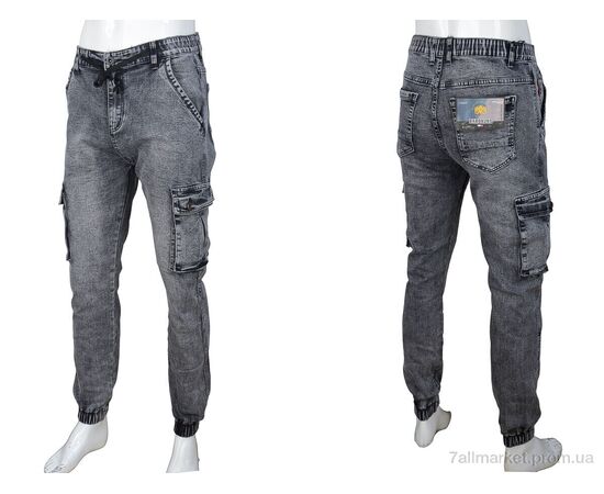 Джинси чоловічі Весна/осінь 8840 grey (8 шт. р.сітка29-38) "Baron" недорого оптом від прямого постачальника, зображення 3