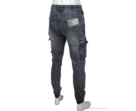 Джинси чоловічі Весна/осінь 8841 grey (8 шт. р.сітка32-38) "Baron" недорого оптом від прямого постачальника, зображення 2