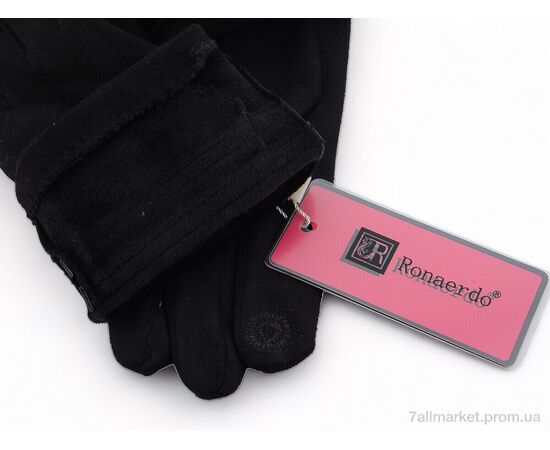 Рукавички жіночі Зима A8 black (10 шт. р.сітка6,5-8,5) "KUINH" недорого оптом від прямого постачальника, зображення 2