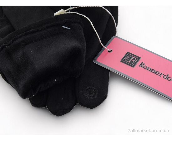 Рукавички жіночі Зима A9 black (10 шт. р.сітка6,5-8,5) "KUINH" недорого оптом від прямого постачальника, зображення 2