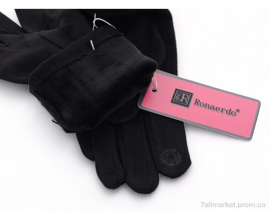 Рукавички жіночі Зима RA10 black (10 шт. р.сітка6,5-8,5) "KUINH" недорого оптом від прямого постачальника, зображення 2