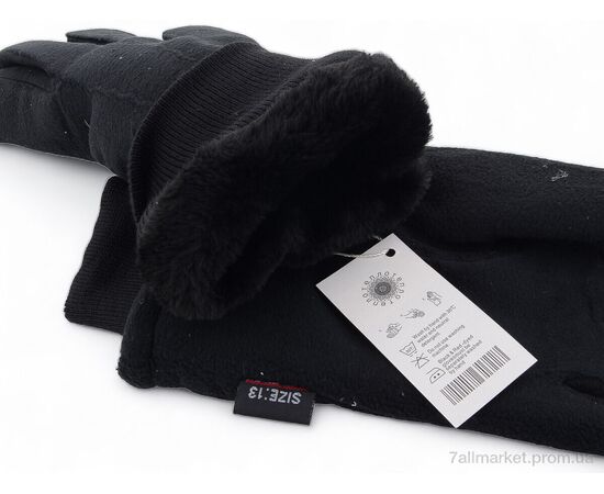 Чоловічі рукавиці Зима M5-1 black (10 шт. р.сітка10-14) "KUINH" недорого оптом від прямого постачальника, зображення 2