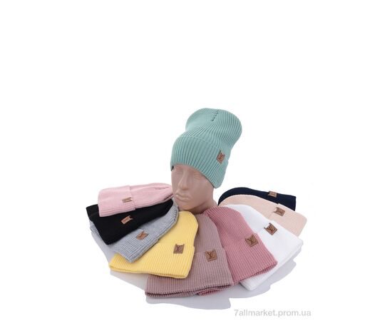 Жіноча шапка Зима 5-12 mix (5 шт. р.сіткаOne size) "TUZZI" недорого оптом від прямого постачальника, зображення 2