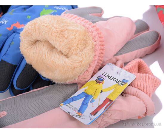 Фотография Перчатки для детей Зима H21-06 mix (12 шт. р.сетка 6-12) "KUINH" недорого оптом от прямого поставщика, изображение 2