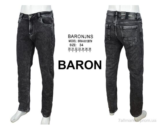 Фотография Джинсы мужские Весна/осень BRM9313BT grey (8 шт. р.сетка 30-38) "Baron" недорого оптом от прямого поставщика, изображение 4