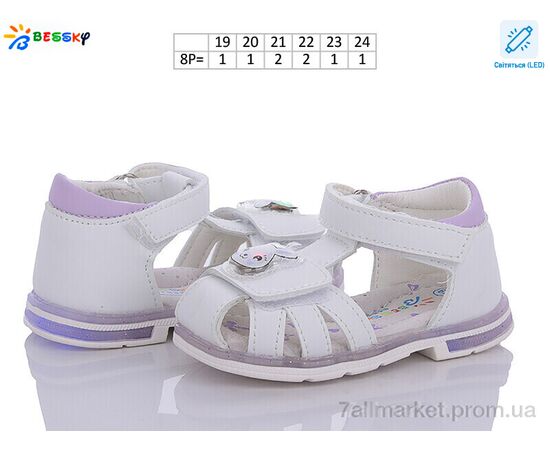 Фотография Босоножки детские летние Лето BL3372-2S LED (8 пар р.19-24) "Bessky-Kellaifeng" недорого оптом от прямого поставщика, изображение 2