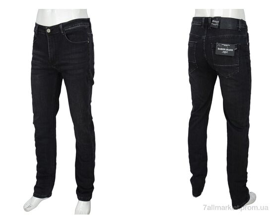 Джинси чоловічі Весна/осінь 1102 grey (8 шт. р.сітка30-38) "Baron" недорого оптом від прямого постачальника, зображення 3