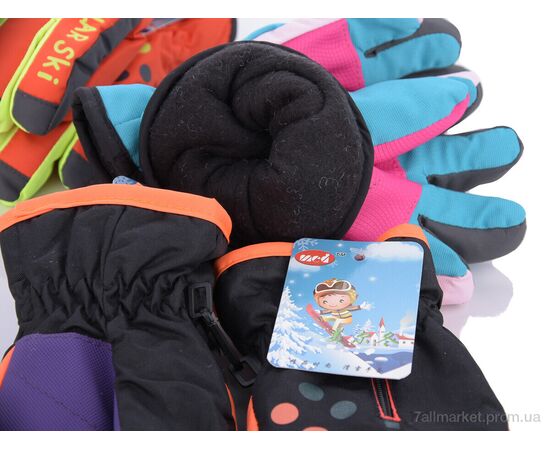 Фотография Перчатки для детей Зима B35 mix (12 шт. р.сетка 3-5) "KUINH" недорого оптом от прямого поставщика, изображение 2