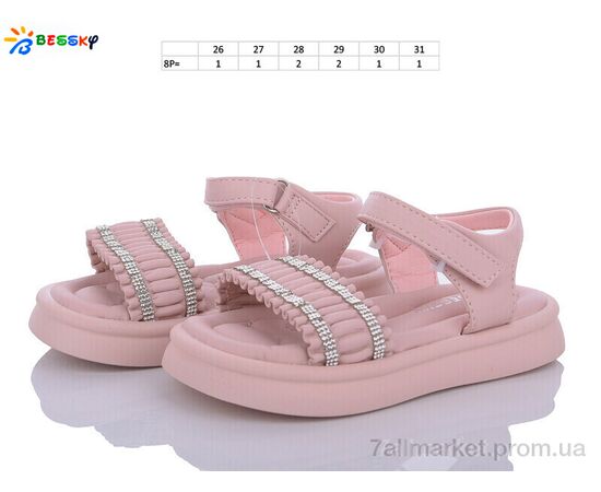 Фотография Босоножки детские летние Лето BL3339-3B (8 пар р.26-31) "Bessky-Kellaifeng" недорого оптом от прямого поставщика, изображение 2