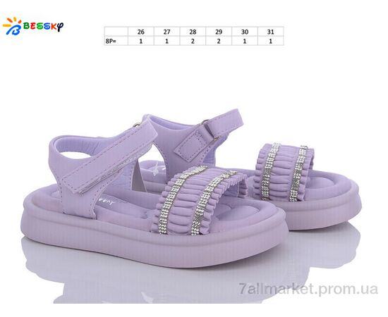 Фотография Босоножки детские летние Лето BL3339-4B (8 пар р.26-31) "Bessky-Kellaifeng" недорого оптом от прямого поставщика, изображение 2