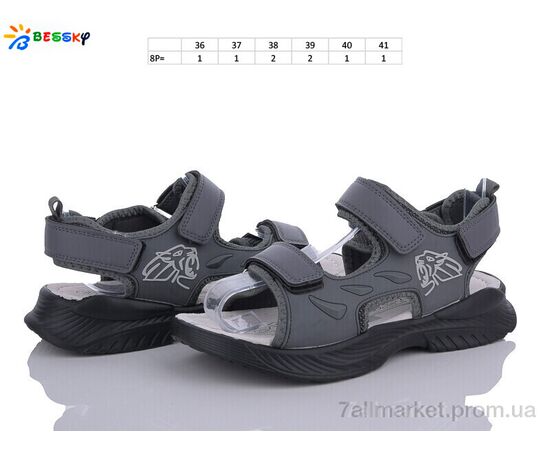 Фотография Сандалии детские летние Лето BL3321-2D (8 пар р.36-41) "Bessky-Kellaifeng" недорого оптом от прямого поставщика, изображение 2