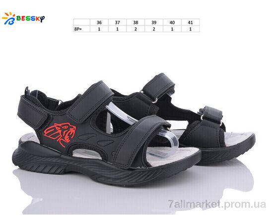 Фотография Сандалии детские летние Лето BL3321-3D (8 пар р.36-41) "Bessky-Kellaifeng" недорого оптом от прямого поставщика, изображение 2