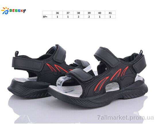 Фотография Сандалии детские летние Лето BL3320-3D (8 пар р.36-41) "Bessky-Kellaifeng" недорого оптом от прямого поставщика, изображение 2