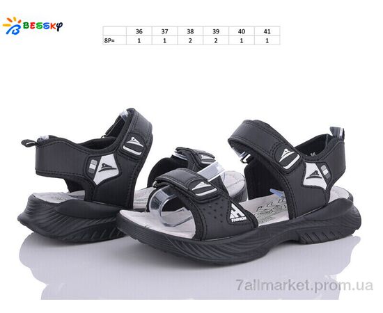 Фотография Сандалии детские летние Лето BL3319-1D (8 пар р.36-41) "Bessky-Kellaifeng" недорого оптом от прямого поставщика, изображение 2