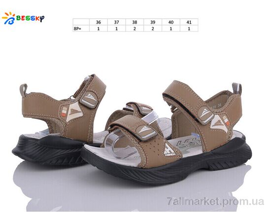 Фотография Сандалии детские летние Лето BL3319-4D (8 пар р.36-41) "Bessky-Kellaifeng" недорого оптом от прямого поставщика, изображение 2