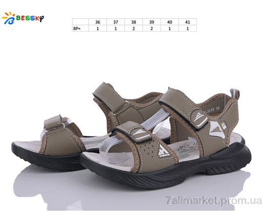 Фотография Сандалии детские летние Лето BL3319-5D (8 пар р.36-41) "Bessky-Kellaifeng" недорого оптом от прямого поставщика, изображение 2