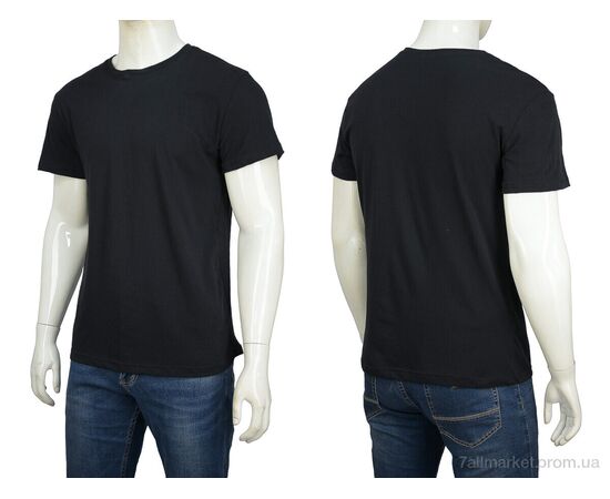 Футболка мужская Лето Футболка Х/Б 004-2 black (5 шт. р.сетка 46-54) "Banko" недорого оптом от прямого поставщика, изображение 3 Фотография Футболка мужская Лето Футболка Х/Б 004-2 black (5 шт. р.сетка 46-54) "Banko" недорого оптом от прямого поставщика, изображение 3