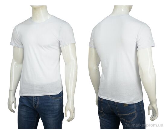 Футболка чоловіча Літо Футболка Х/Б 004-3 white (5 шт. р.сітка46-54) "Banko" недорого оптом від прямого постачальника, зображення 3 Футболка чоловіча Літо Футболка Х/Б 004-3 white (5 шт. р.сітка46-54) "Banko" недорого оптом від прямого постачальника, зображення 3