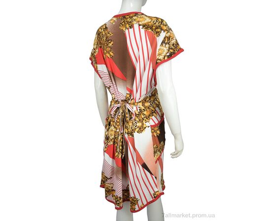 Халат жіночий Літо Халат Х/Б 002-8 brown (5 шт. р.сітка50-58) "Banko" недорого оптом від прямого постачальника, зображення 2 Халат жіночий Літо Халат Х/Б 002-8 brown (5 шт. р.сітка50-58) "Banko" недорого оптом від прямого постачальника, зображення 2