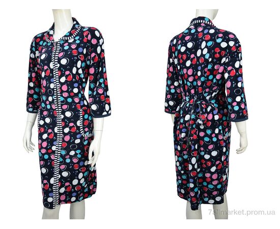 Халат жіночий Весна/осінь Халат норма велюр 005-1 (різні кольори) mix (3 шт. р.сітка50-54) "Banko" недорого оптом від прямого постачальника, зображення 3 Халат жіночий Весна/осінь Халат норма велюр 005-1 (різні кольори) mix (3 шт. р.сітка50-54) "Banko" недорого оптом від прямого постачальника, зображення 3