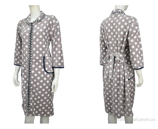 Халат жіночий Весна/осінь Халат норма велюр 005-2 (різні кольори) mix (3 шт. р.сітка50-54) "Banko" недорого оптом від прямого постачальника, зображення 3 Халат жіночий Весна/осінь Халат норма велюр 005-2 (різні кольори) mix (3 шт. р.сітка50-54) "Banko" недорого оптом від прямого постачальника, зображення 3