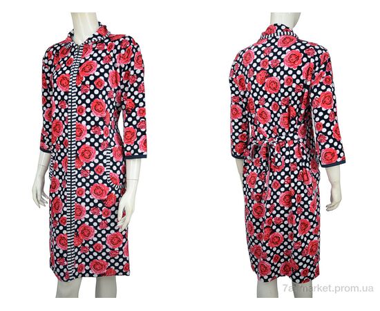 Халат жіночий Весна/осінь Халат норма велюр 005-3 navy (3 шт. р.сітка50-54) "Banko" недорого оптом від прямого постачальника, зображення 3 Халат жіночий Весна/осінь Халат норма велюр 005-3 navy (3 шт. р.сітка50-54) "Banko" недорого оптом від прямого постачальника, зображення 3