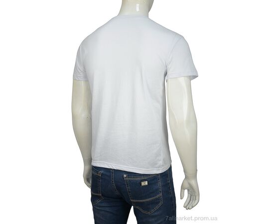 Футболка чоловіча Літо A002-2 white (5 шт. р.сітка46-54) "Banko" недорого оптом від прямого постачальника, зображення 2 Футболка чоловіча Літо A002-2 white (5 шт. р.сітка46-54) "Banko" недорого оптом від прямого постачальника, зображення 2