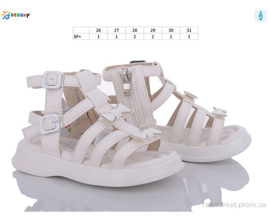 Фотография Босоножки детские летние Лето BL3345-2B (8 пар р.26-31) "Bessky-Kellaifeng" недорого оптом от прямого поставщика, изображение 2