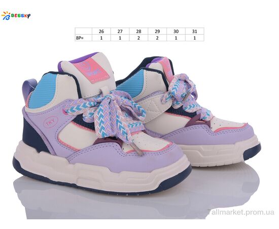 Кросівки дитячі модні Весна/осінь BE3417-3B (8 пар р.26-31) "Bessky-Kellaifeng" недорого оптом від прямого постачальника, зображення 2
