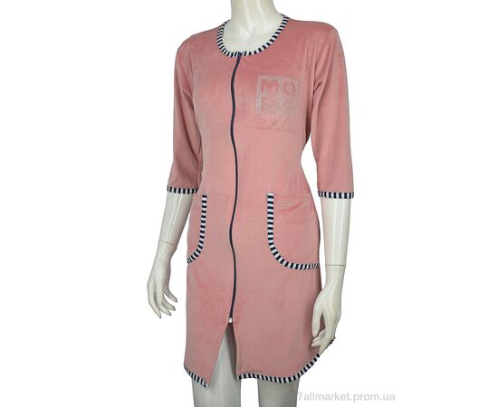 Халат жіночий Весна/осінь Халат велюр 001-1 mix (4 шт. р.сітка42-48) "Banko" недорого оптом від прямого постачальника, зображення 2 Халат жіночий Весна/осінь Халат велюр 001-1 mix (4 шт. р.сітка42-48) "Banko" недорого оптом від прямого постачальника, зображення 2