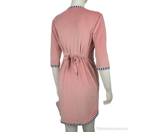 Халат жіночий Весна/осінь Халат велюр 001-1 mix (4 шт. р.сітка42-48) "Banko" недорого оптом від прямого постачальника, зображення 3 Халат жіночий Весна/осінь Халат велюр 001-1 mix (4 шт. р.сітка42-48) "Banko" недорого оптом від прямого постачальника, зображення 3