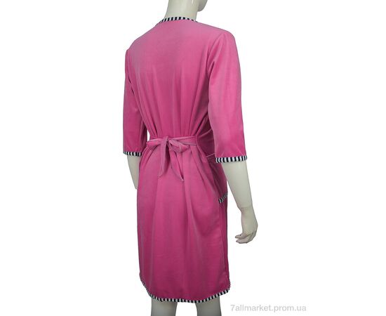 Халат жіночий Весна/осінь Халат велюр 001-2 mix (4 шт. р.сітка42-48) "Banko" недорого оптом від прямого постачальника, зображення 3 Халат жіночий Весна/осінь Халат велюр 001-2 mix (4 шт. р.сітка42-48) "Banko" недорого оптом від прямого постачальника, зображення 3