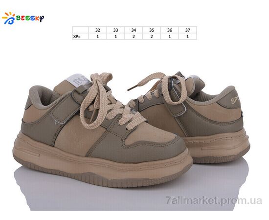 Кросівки дитячі модні Весна/осінь BD3490-4C (8 пар р.32-37) "Bessky-Kellaifeng" недорого оптом від прямого постачальника, зображення 2